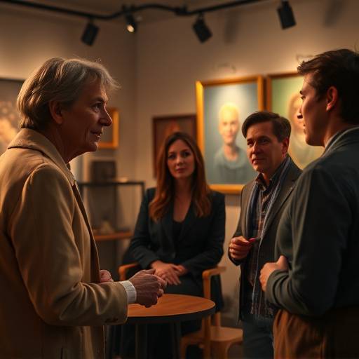 Escena del programa de entrevistas 'Encuentros con el Arte'